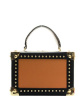 Brown & Black Train Case Bag